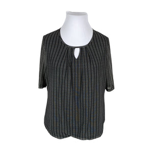 Unisex Gerry Weber - Short-sleeved blouse, size 44 - Green (1)