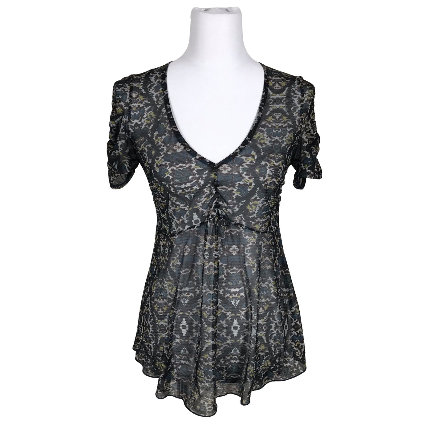 Unisex Kookai - Short-sleeved blouse, size 36 - Blue (2)