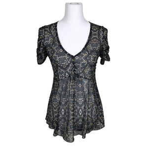 Unisex Kookai - Short-sleeved blouse, size 36 - Blue (2)