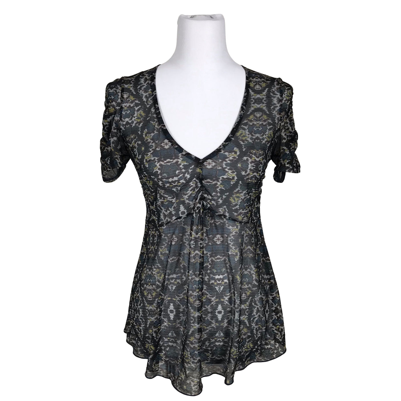 Unisex Kookai - Short-sleeved blouse, size 36 - Blue (1)