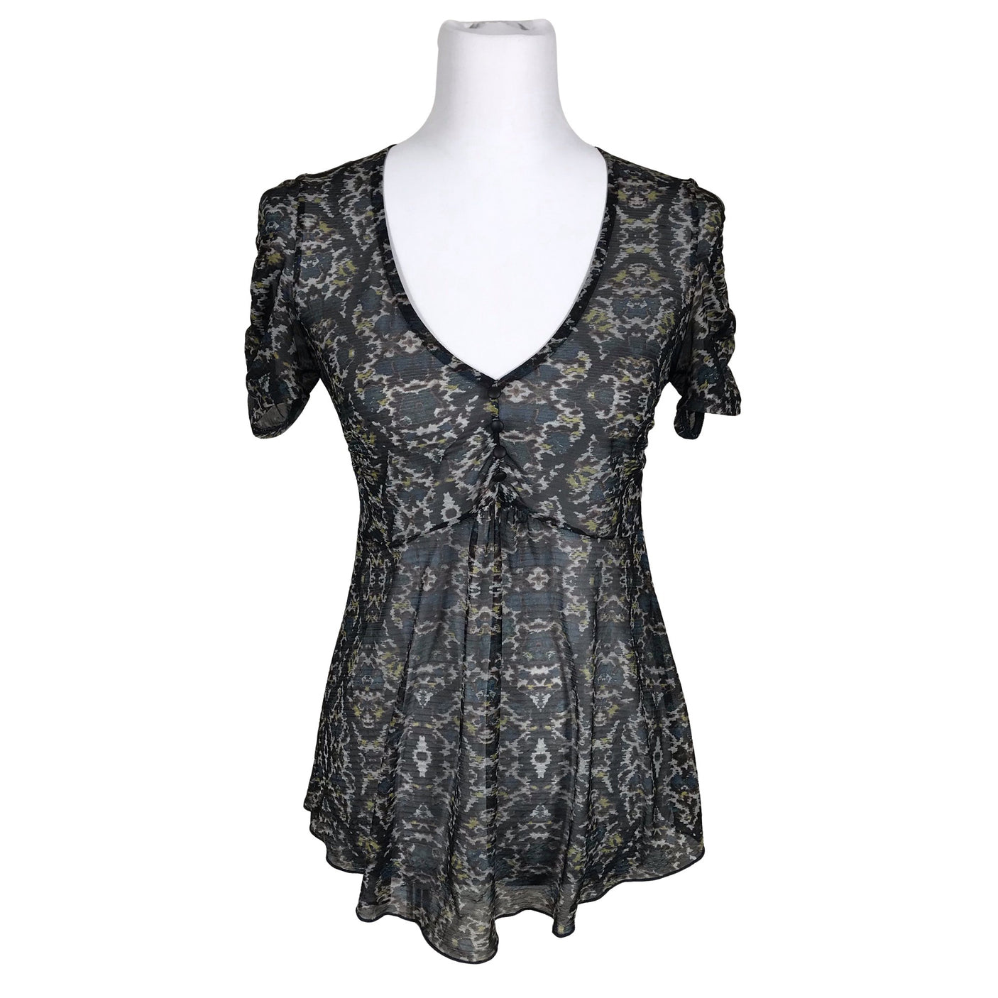 Unisex Kookai - Short-sleeved blouse, size 36 - Blue (3)