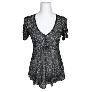 Unisex Kookai - Short-sleeved blouse, size 36 - Blue (3)