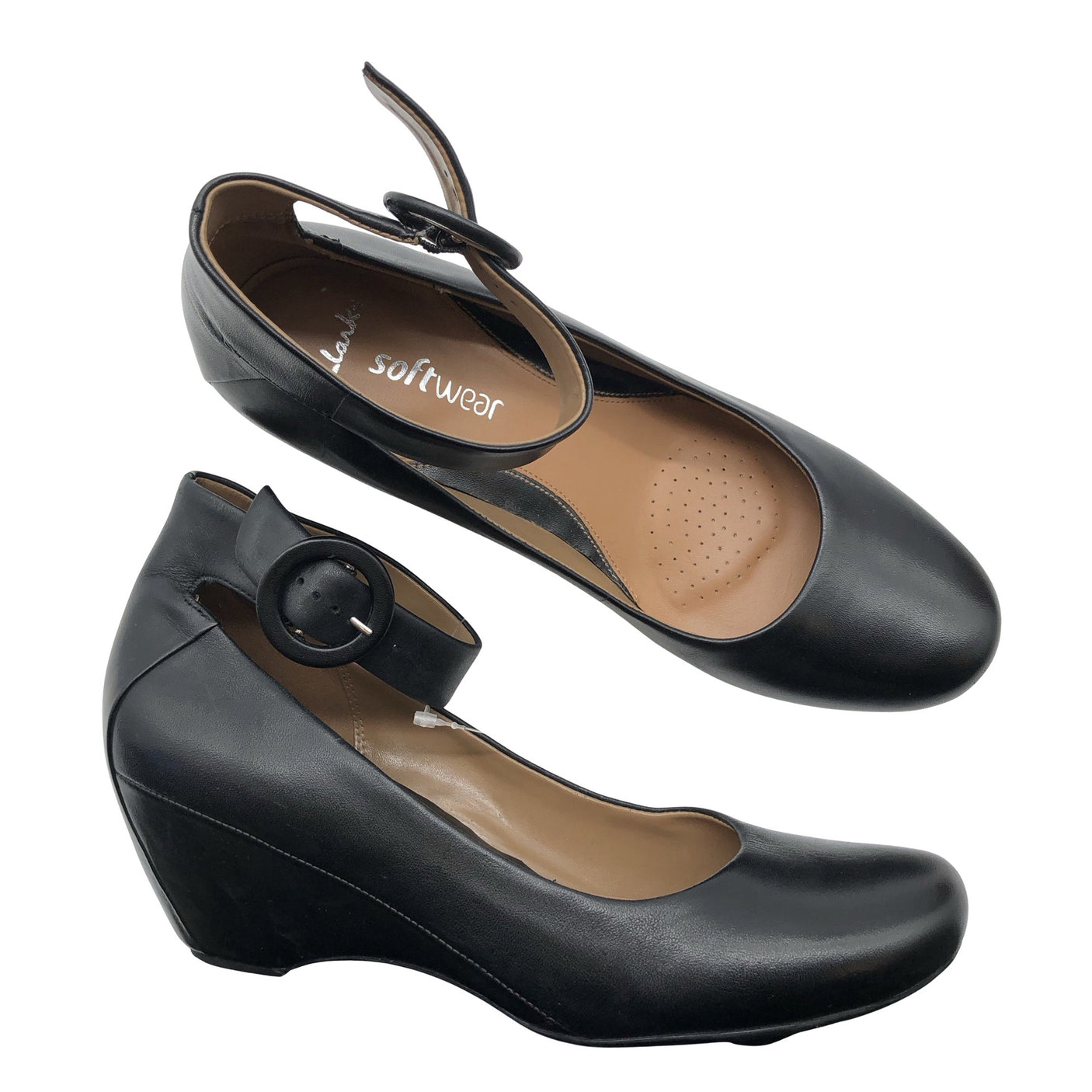 Unisex Clarks - Wedge heel shoes, size 40 - Black (3)