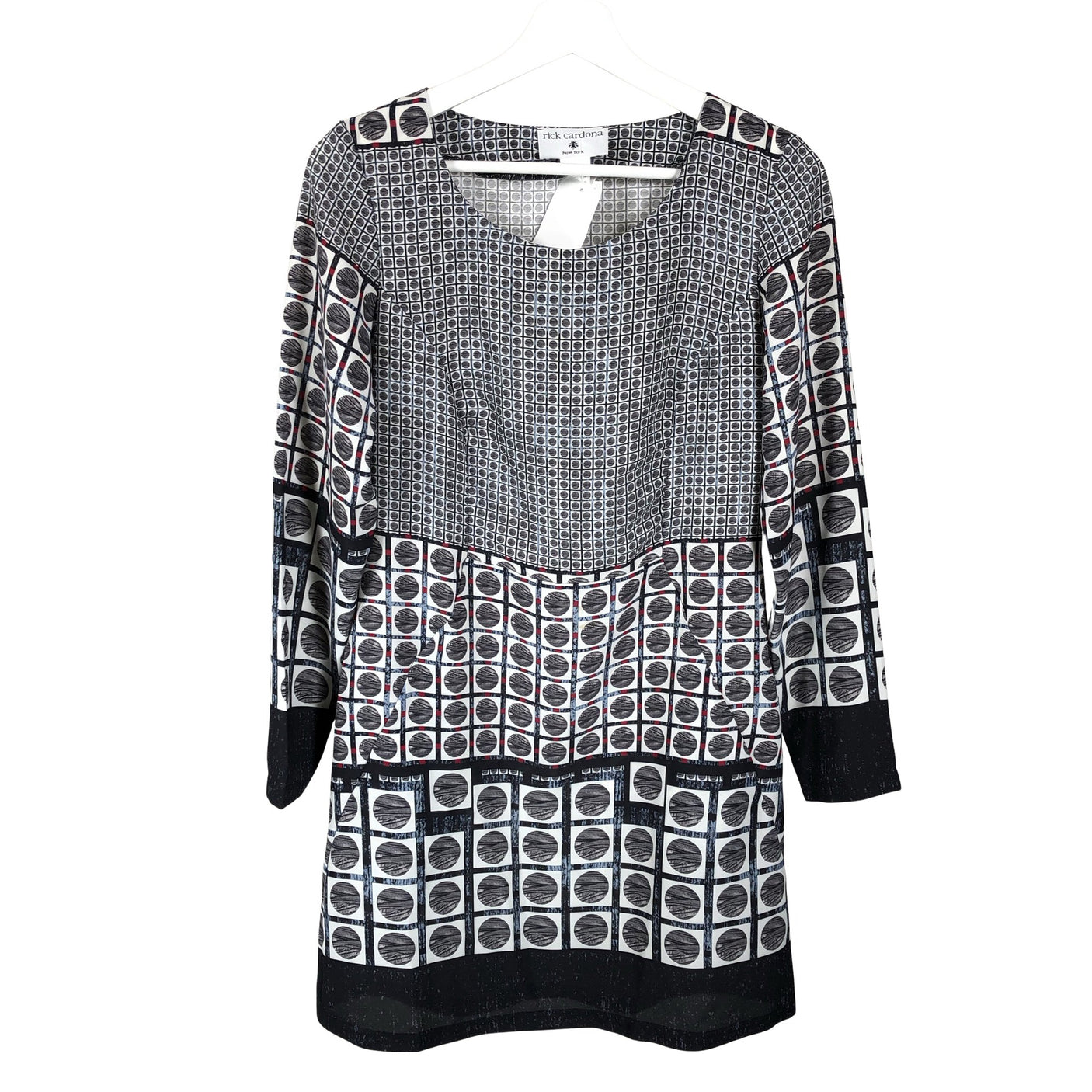 Unisex Rick Cardona - Schiffon dress, size 34 - Gray (1)