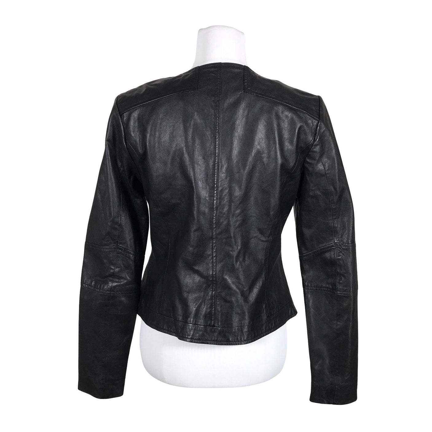 Unisex Woman By Earn - Leather jacket, size 38 - Black (6)