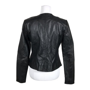 Unisex Woman By Earn - Leather jacket, size 38 - Black (6)