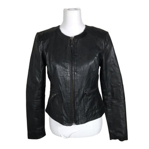 Unisex Woman By Earn - Leather jacket, size 38 - Black (3)