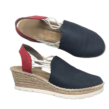 Unisex Rieker - Wedge heel shoes, size 39 - Blue ()