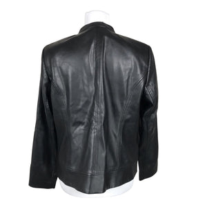 Unisex Betty Barclay - Leather jacket, size 42 - Black (3)