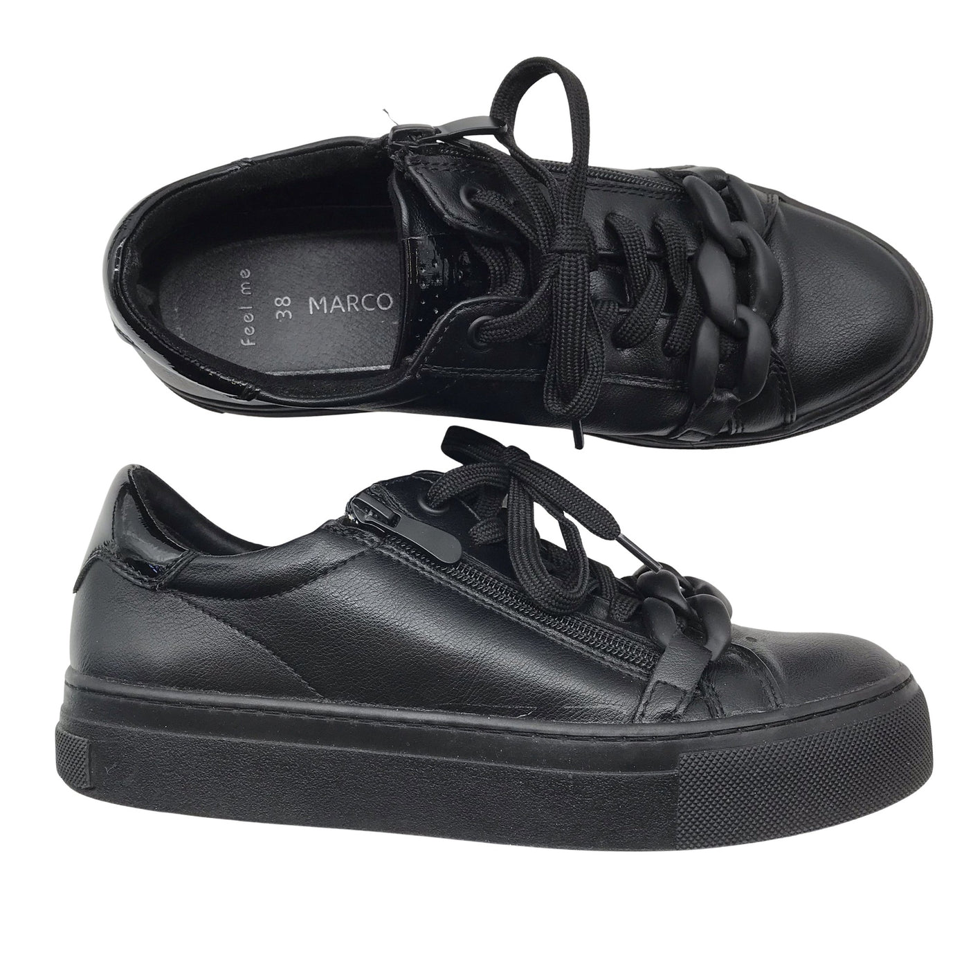 Unisex Marco Tozzi - Casual sneakers, size 38 - Black (1)