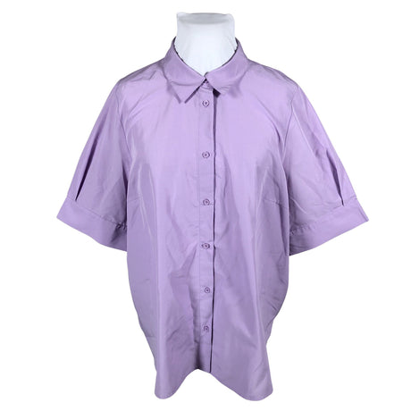 Unisex Kaffe - Short-sleeved blouse, size 50 - Violet ()