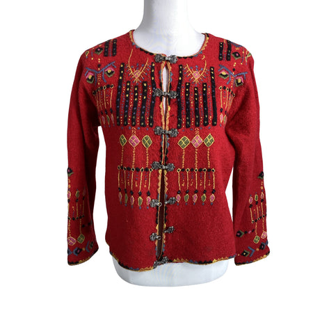 Unisex Vrikke - Cardigan, size 34 - Red ()