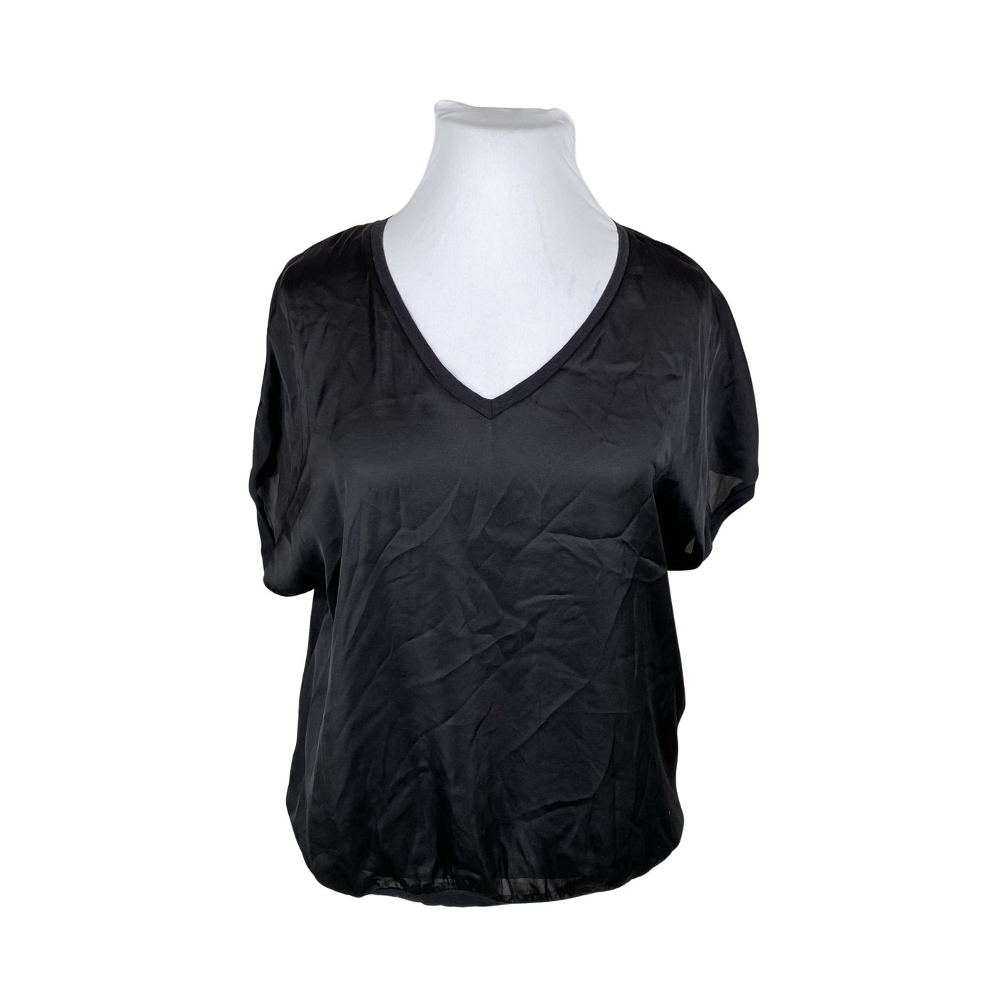 Unisex Lindex - Short-sleeved blouse, size 42 - Black (1)