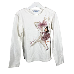 Unisex Mayoral - Tricot shirt, size 128 - 134 - White (1)