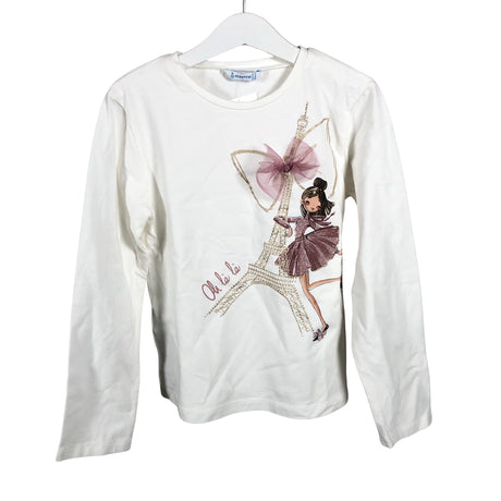 Unisex Mayoral - Tricot shirt, size 128 - 134 - White ()