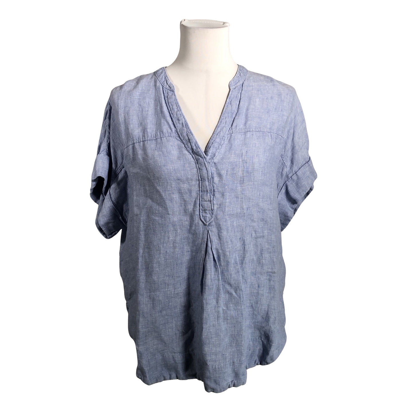Unisex Marks&Spencer - Short-sleeved blouse, size 40 - Light blue (1)