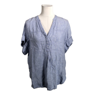Unisex Marks&Spencer - Short-sleeved blouse, size 40 - Light blue (1)
