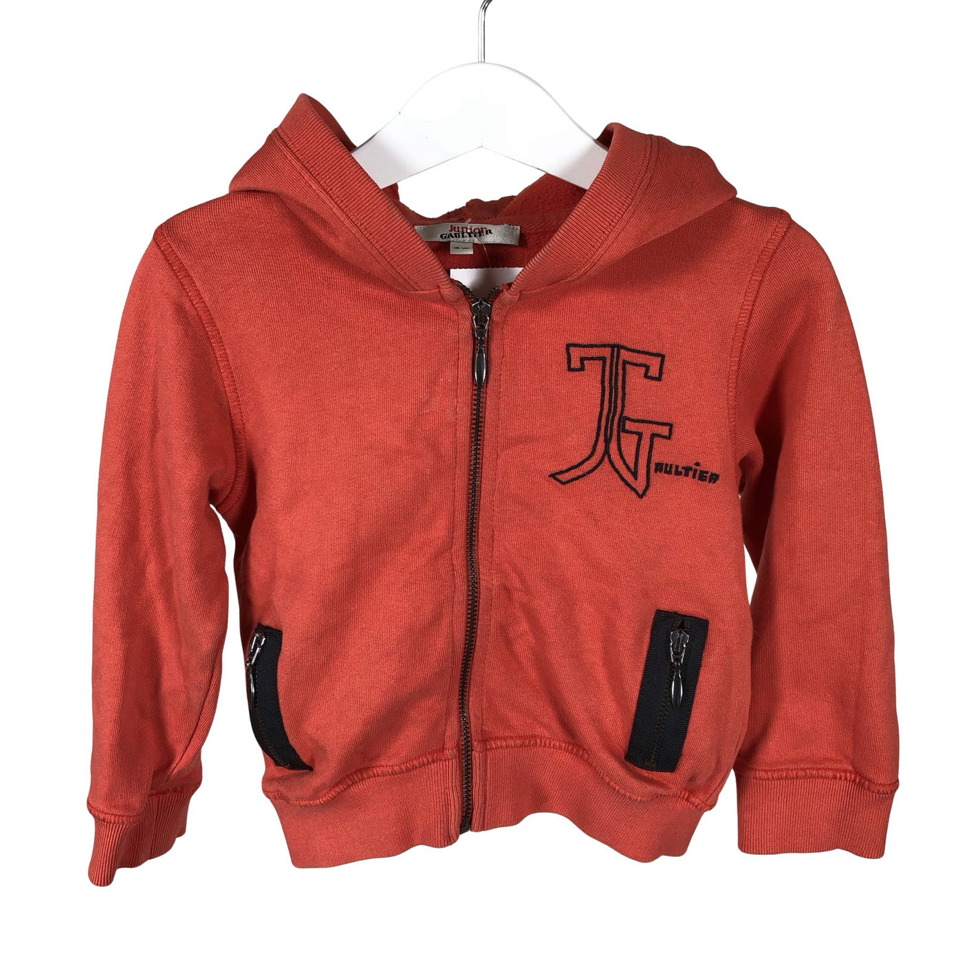 Unisex Junior Gaultier - Hoodie, size 86 - 92 - Orange (1)