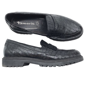Unisex Tamaris - Loafers, size 38 - Black (1)