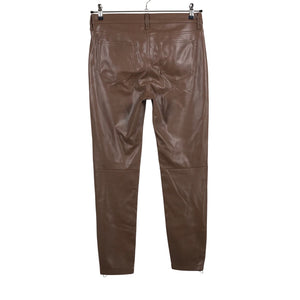 Unisex MAC - Leather pants, size 38 - Brown (2)