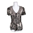 Unisex s.Oliver - Short-sleeved blouse, size 36 - Brown ()