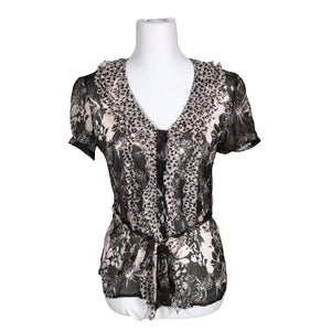 Unisex s.Oliver - Short-sleeved blouse, size 36 - Brown (1)