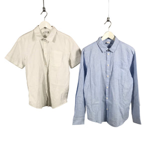 Unisex Lindex - Collared shirt, size 164 - 170 - Light blue (1)