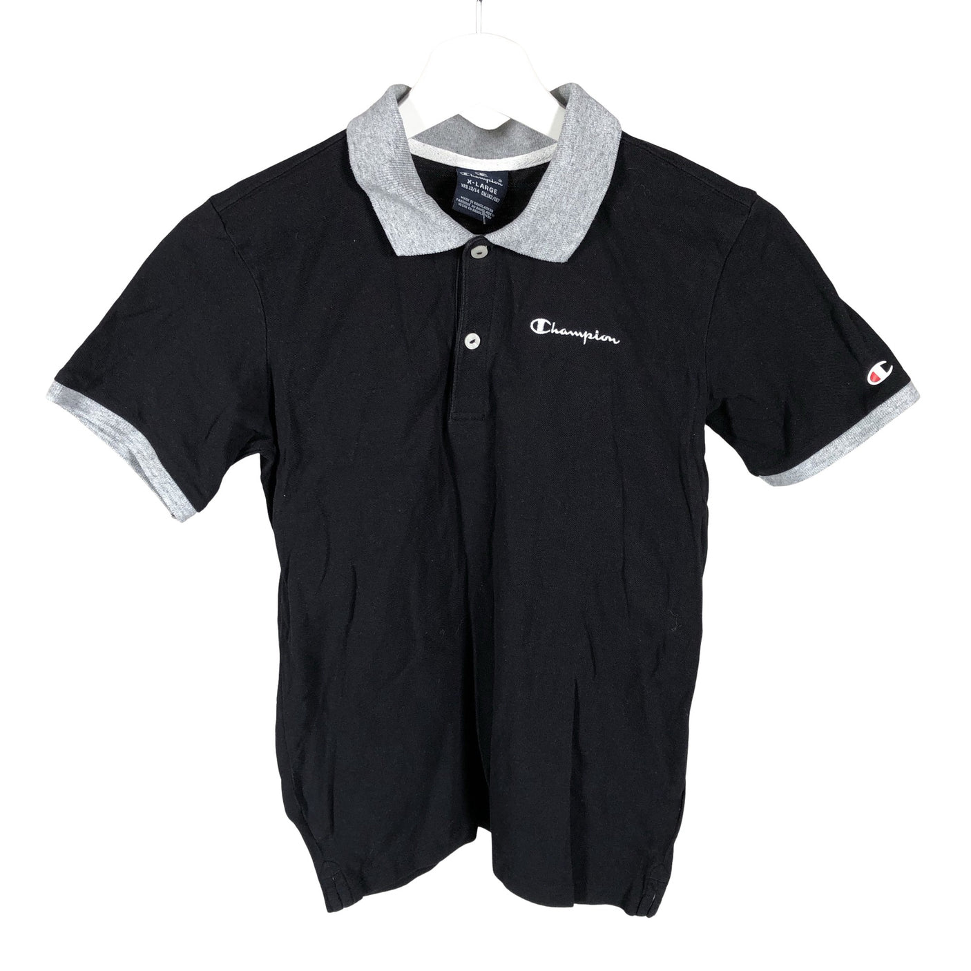 Unisex Champion - Polo shirt, size 158 - 164 - Black (1)