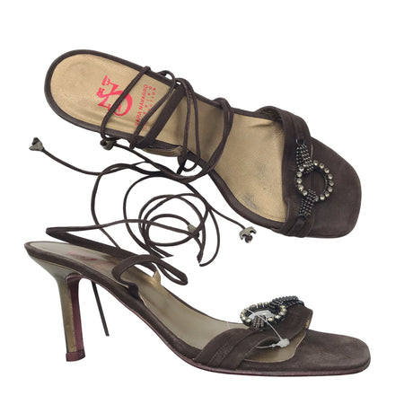Unisex Sara Navarro - Heeled sandals, size 41 - Brown ()