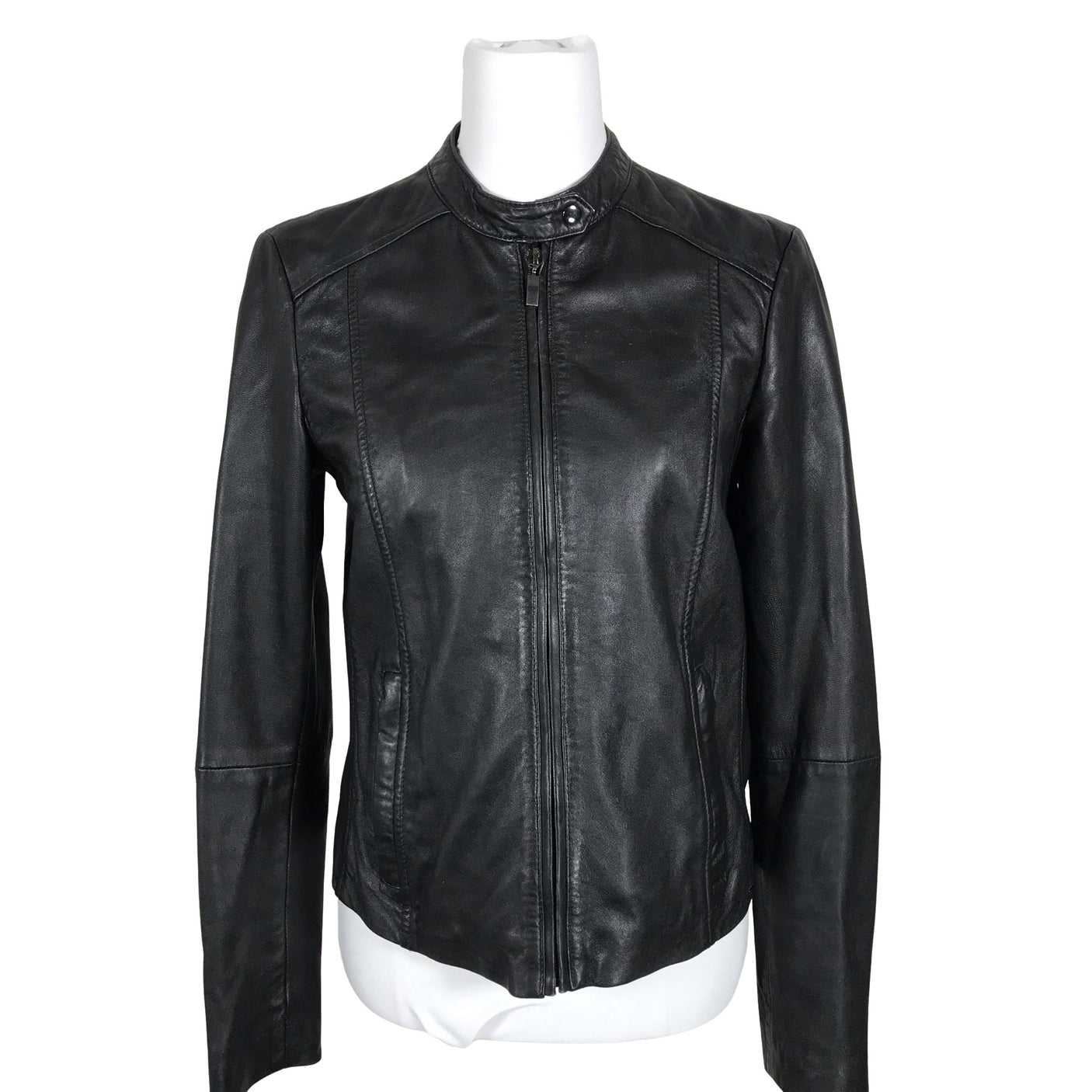 Unisex Esprit - Leather jacket, size 38 - Black (1)