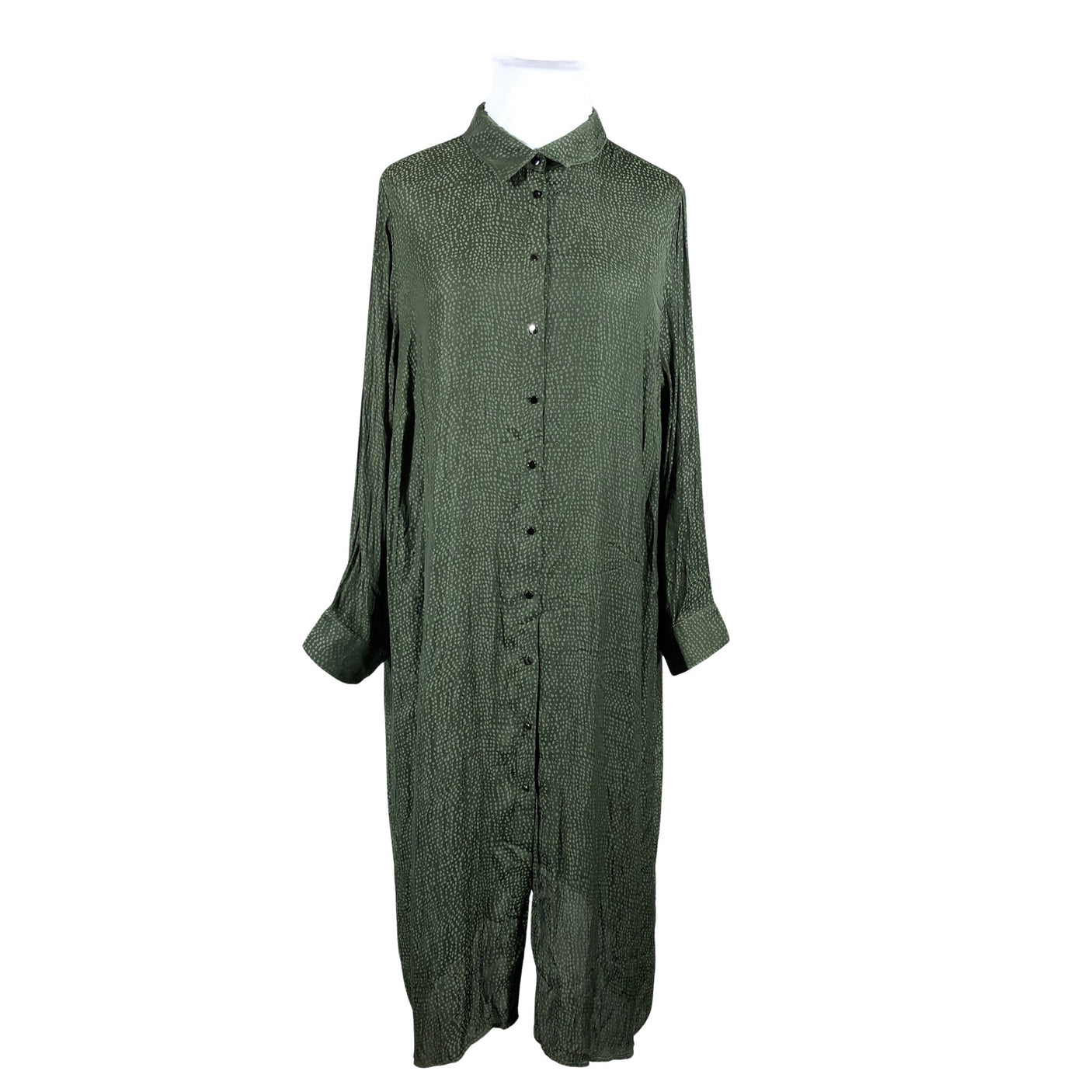 Unisex Zizzi - Schiffon dress, size 54 - Green (1)