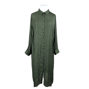Unisex Zizzi - Schiffon dress, size 54 - Green (1)