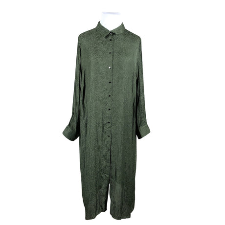 Unisex Zizzi - Schiffon dress, size 54 - Green ()