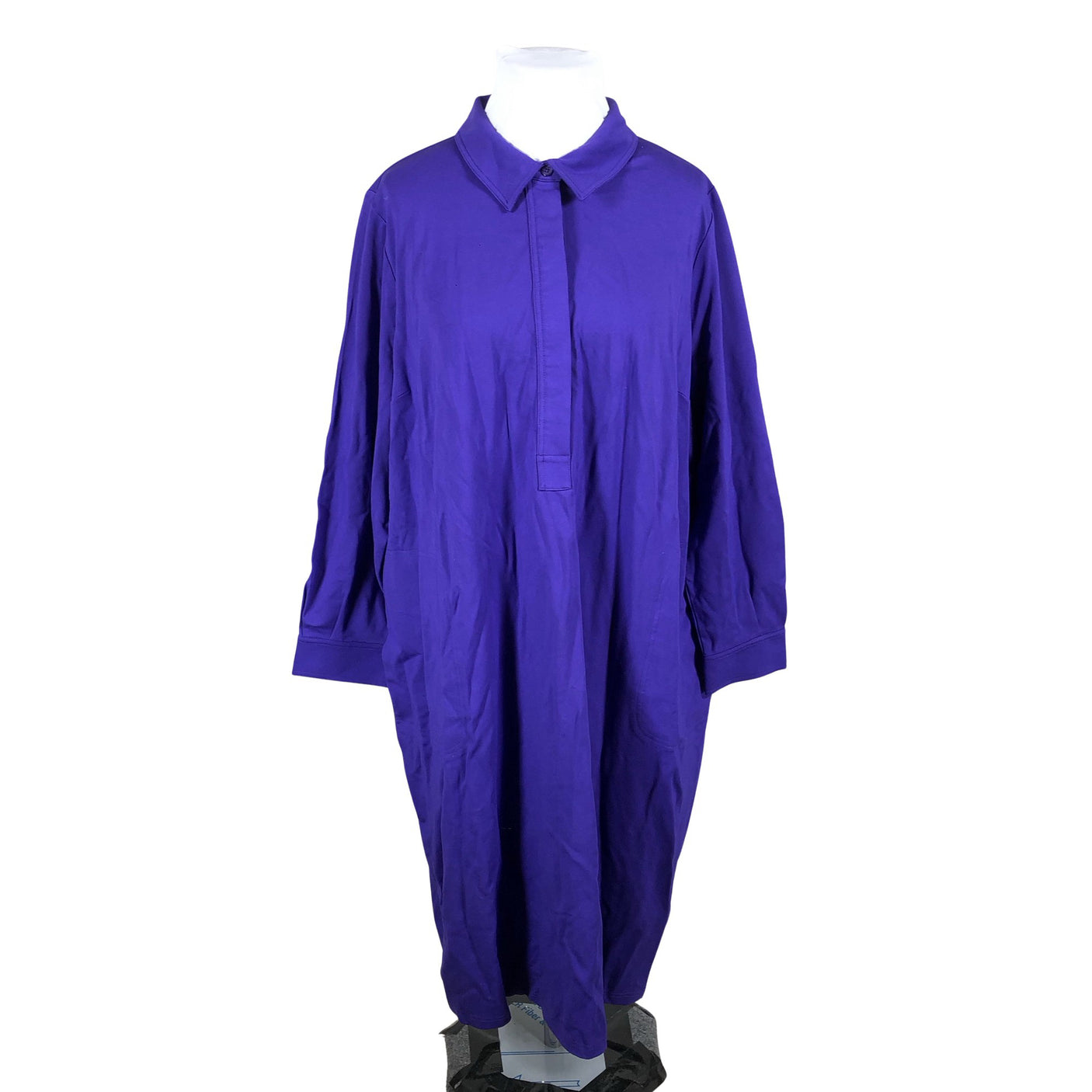 Unisex Ulla Popken - Tricot dress, size 58 - Violet (1)