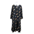 Unisex Zizzi - Schiffon dress, size 58 - Black ()