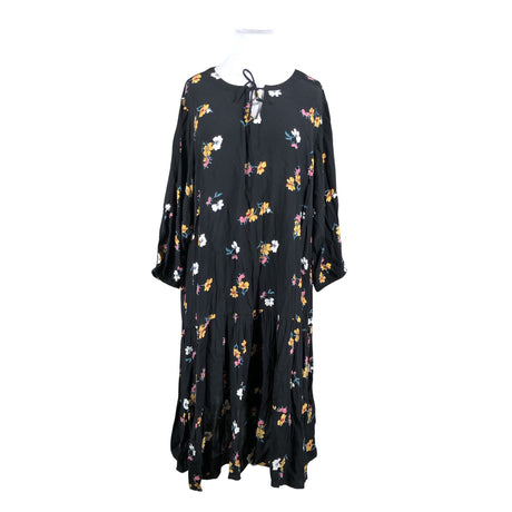 Unisex Zizzi - Schiffon dress, size 58 - Black ()