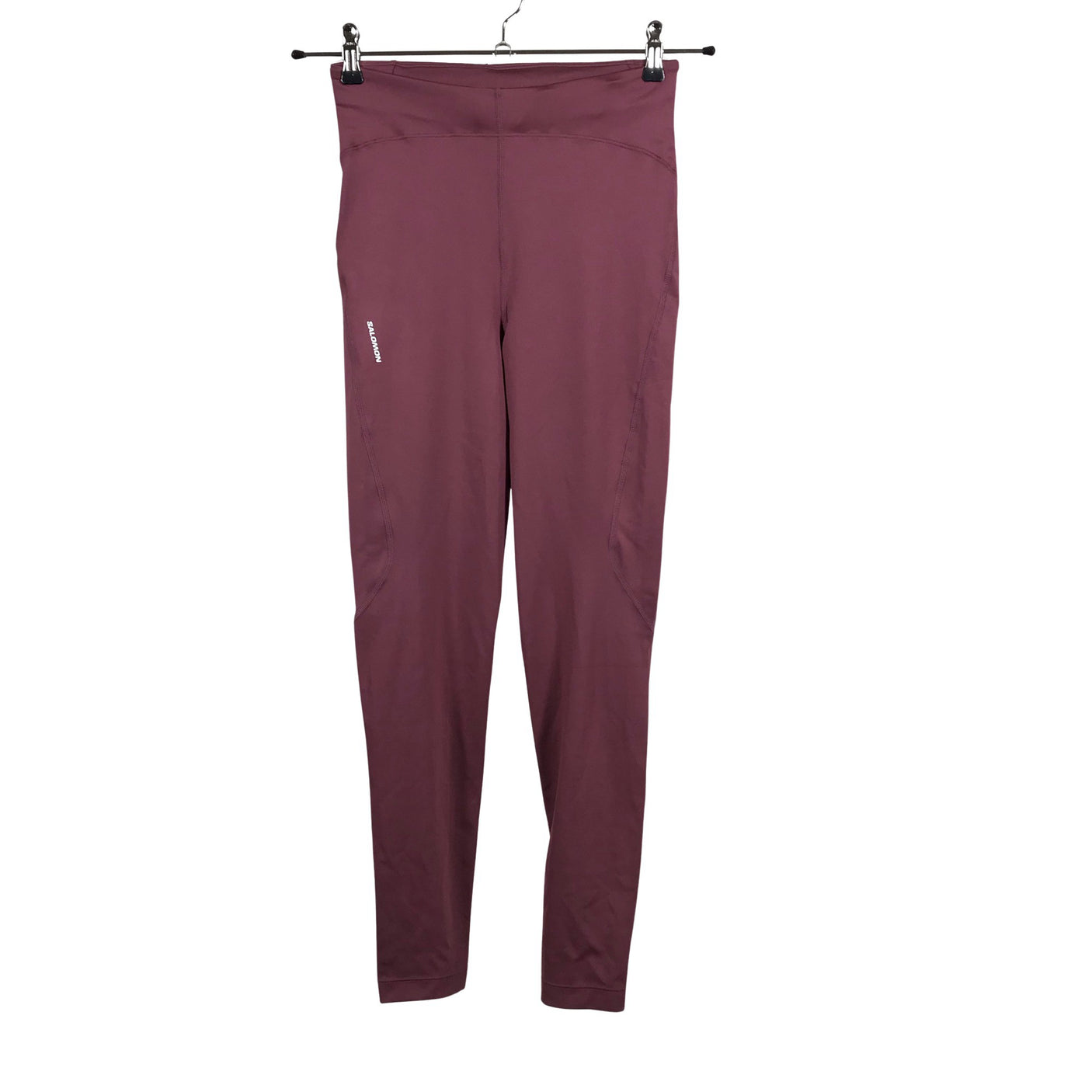 Unisex Salomon - Sports tights, size 36 - Wine red (1)