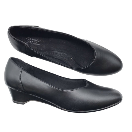 Unisex Comfort - Wedge heel shoes, size 44 - Black ()