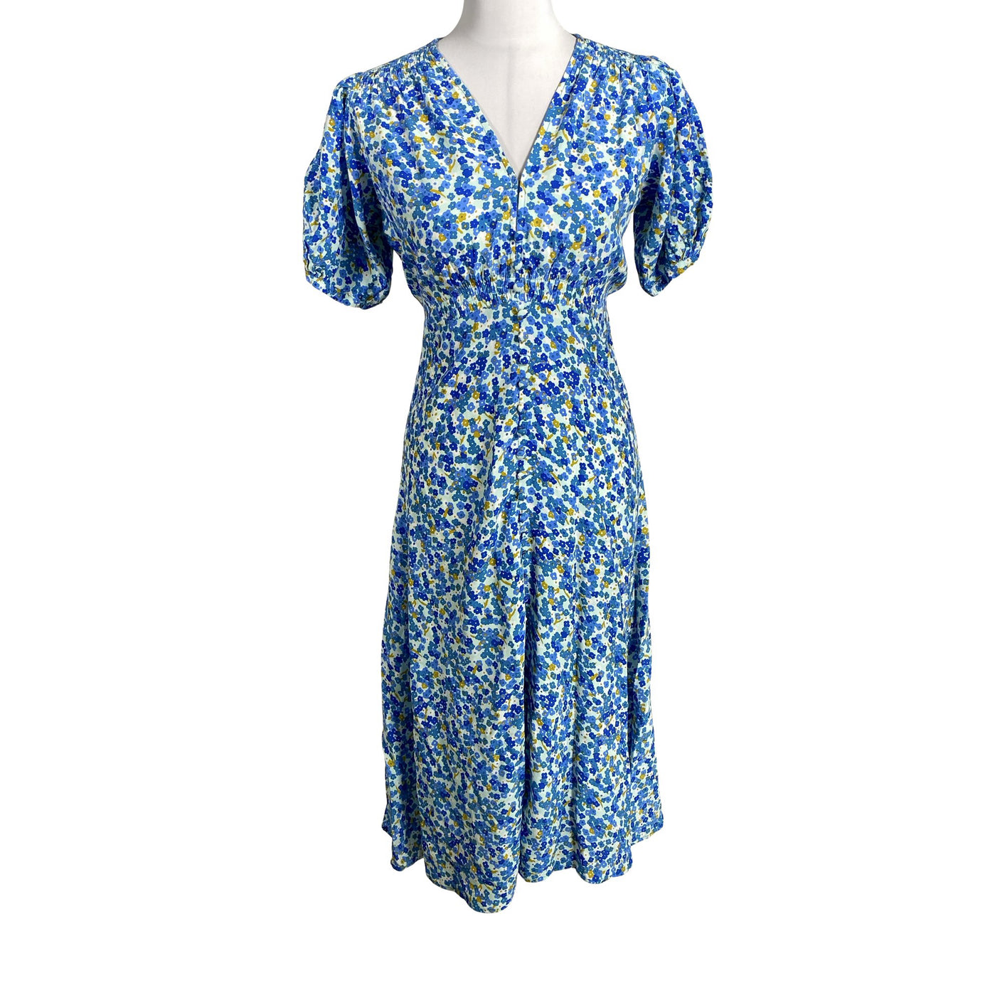 Unisex Faithfull The Brand - Schiffon dress, size 36 - Blue (1)