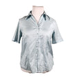 Unisex Gerry Weber - Short-sleeved blouse, size 42 - Light blue ()