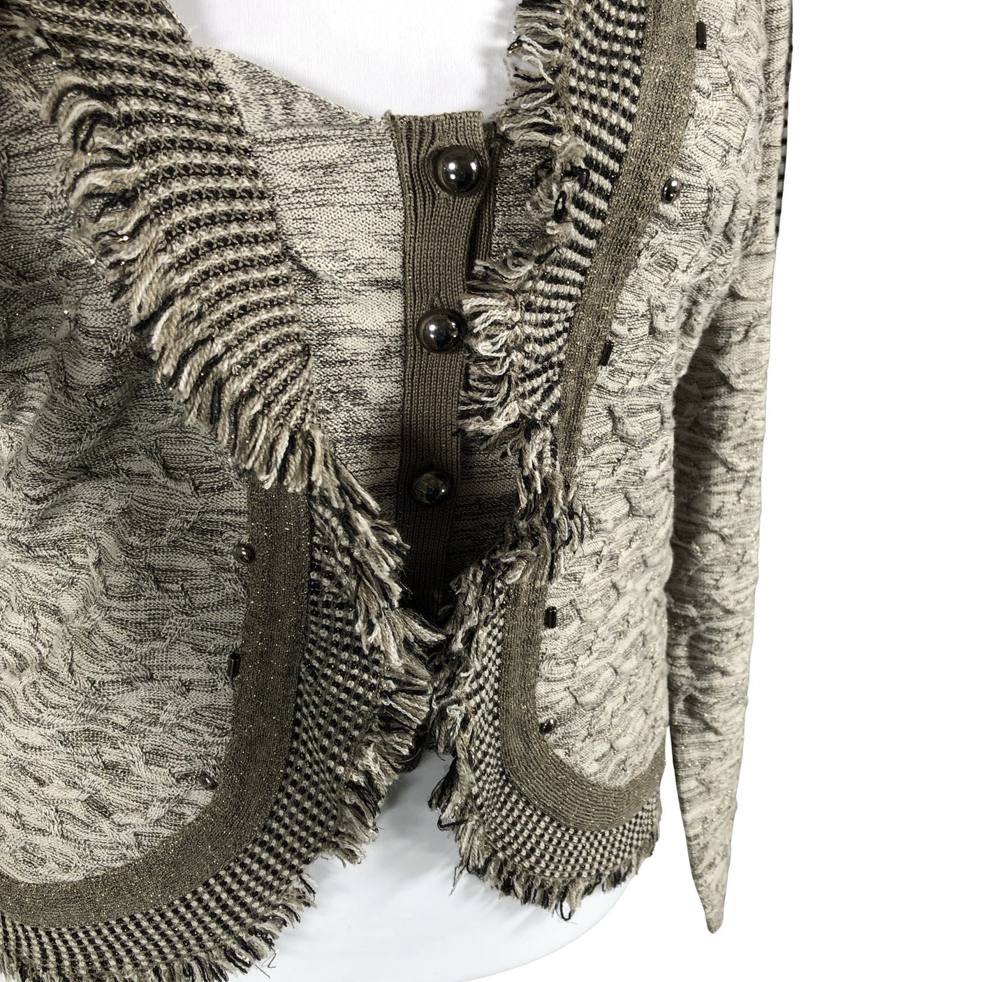 Unisex Gerry Weber - Cardigan, size 42 - Gray (2)