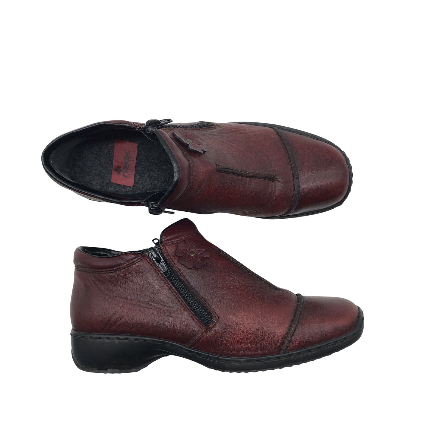 Unisex Rieker - Ankle boots, size 38 - Red (1)