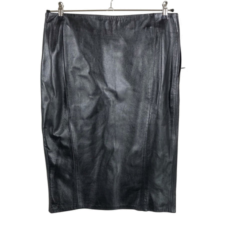 Unisex Handmade - Leather skirt, size 42 - Black ()