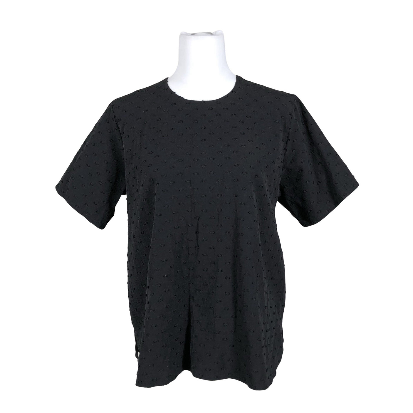 Unisex R-collection - Short-sleeved blouse, size 40 - Black (1)