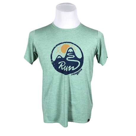 Unisex Patagonia - Sports shirt, short sleeve, size L - Green ()