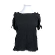 Unisex Fransa - Short-sleeved blouse, size 42 - Black ()