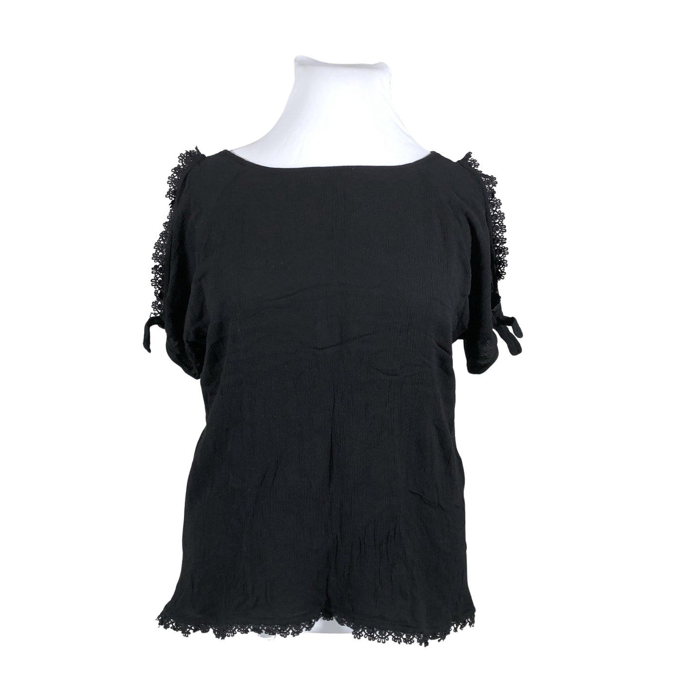 Unisex Fransa - Short-sleeved blouse, size 42 - Black (1)