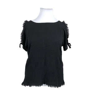 Unisex Fransa - Short-sleeved blouse, size 42 - Black (1)