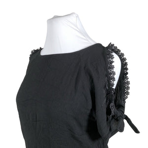 Unisex Fransa - Short-sleeved blouse, size 42 - Black (2)