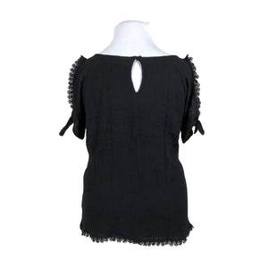 Unisex Fransa - Short-sleeved blouse, size 42 - Black (3)